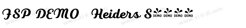 FSP DEMO   Heiders S字体转换